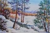 Olga Zakharova Art - Landscape - Winter Time 2